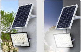 Lampa Solarna Halogen Solar Led 100W z Czujnikiem Zmierzchu + Pilot