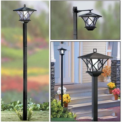 Lampa ogrodowa solarna LATARNIA WYSOKA 150 cm 2w1 Lampa ogrodowa solarna LATARNIA WYSOKA 150 cm 2w1