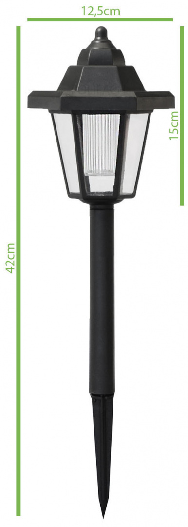 Lampa ogrodowa solarna LATARENKA LED Stojąca 42 cm Lampa ogrodowa solarna LATARENKA LED Stojąca 42 cm