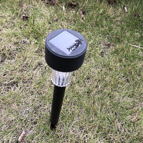 Lampa ogrodowa solarna LED Stojąca Wbijana Czarna 1 szt Lampa ogrodowa solarna LED Stojąca Wbijana Czarna 1 szt