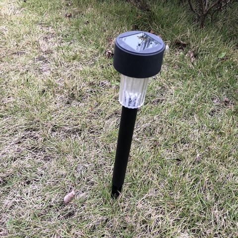 Lampa ogrodowa solarna LED Stojąca Wbijana Czarna 10 szt Lampa ogrodowa solarna LED Stojąca Wbijana Czarna 10 szt