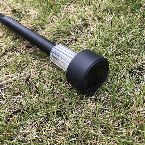 Lampa ogrodowa solarna LED Stojąca Wbijana Czarna 10 szt Lampa ogrodowa solarna LED Stojąca Wbijana Czarna 10 szt