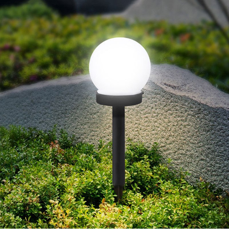 Lampa ogrodowa solarna LED Stojąca Biała Kula 6 szt Lampa ogrodowa solarna LED Stojąca Biała Kula 6 szt