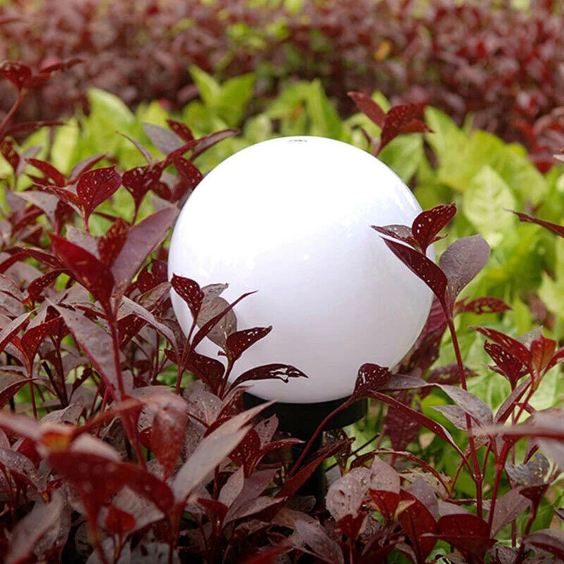 Lampa ogrodowa solarna LED Stojąca Biała Kula 6 szt Lampa ogrodowa solarna LED Stojąca Biała Kula 6 szt