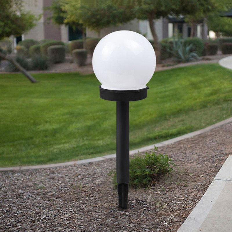 Lampa ogrodowa solarna LED Stojąca Biała Kula 6 szt Lampa ogrodowa solarna LED Stojąca Biała Kula 6 szt