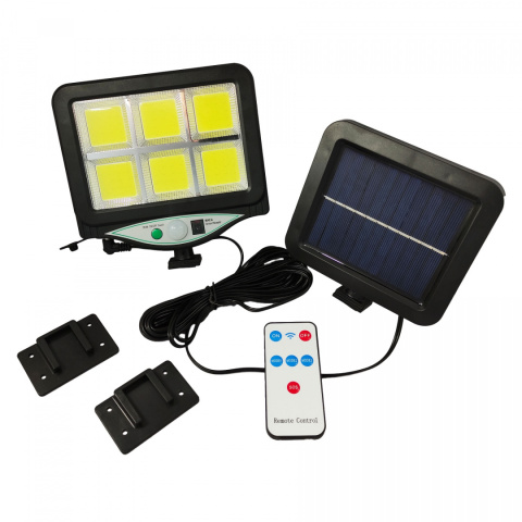 Lampa solarna czujnik ruchu osobny solar 120 LED + PILOT Lampa solarna czujnik ruchu osobny solar 120 LED + PILOT