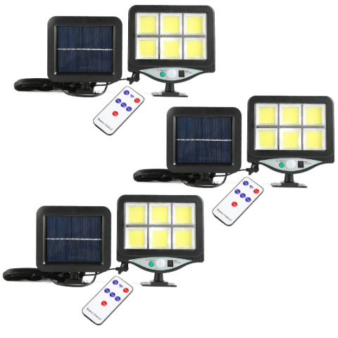 Lampa solarna czujnik ruchu osobny solar 120 LED + PILOT Lampa solarna czujnik ruchu osobny solar 120 LED + PILOT