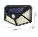 Lampa solarna z czujnikiem ruchu 100 LED ELEWACYJNA