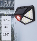 Lampa solarna z czujnikiem ruchu 100 LED ELEWACYJNA