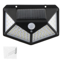 Lampa solarna z czujnikiem ruchu 100 LED ELEWACYJNA