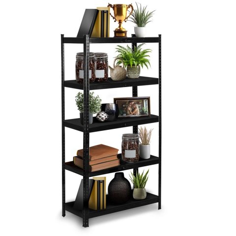 Regał metalowy magazynowy 180 x 90 x 40 cm Humberg HR-851 czarny Regał metalowy magazynowy 180 x 90 x 40 cm Humberg HR-851 czarny