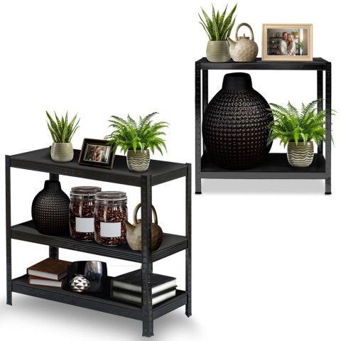 Regał metalowy magazynowy 180 x 90 x 40 cm Humberg HR-851 czarny Regał metalowy magazynowy 180 x 90 x 40 cm Humberg HR-851 czarny