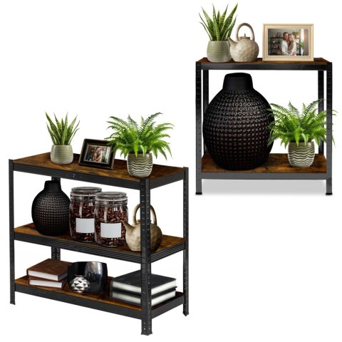 Regał metalowy magazynowy 180 x 90 x 40 cm Humberg HR-852 czarny Regał metalowy magazynowy 180 x 90 x 40 cm Humberg HR-852 czarny