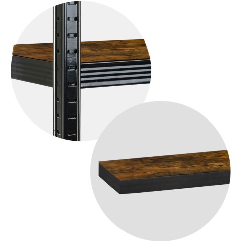 Regał metalowy magazynowy 180 x 90 x 40 cm Humberg HR-852 czarny Regał metalowy magazynowy 180 x 90 x 40 cm Humberg HR-852 czarny