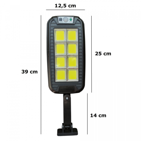 Lampa solarna uliczna czujnik ruchu pilot 240 LED Lampa solarna uliczna czujnik ruchu pilot 240 LED